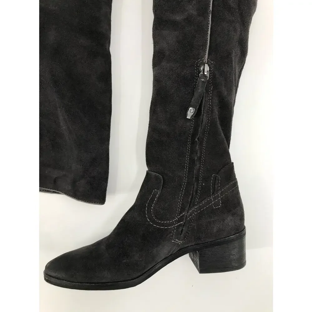 Dolce Vita Women's Gray Suede Knee High Boots Size 6